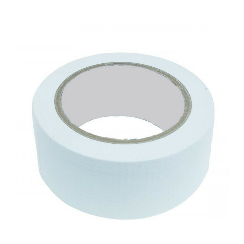 Nastro Americano Telato Adesivo Hot Melt H50x25 Bianco Rinforzato A...