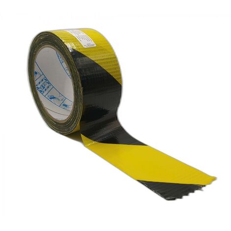 NASTRO AMERICANO TELATO SICUR USA H50x25 SEGNALETICO GIALLO NERO
