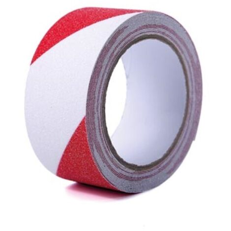Nastro antiscivolo 5 cm x 5 m - rossobianco