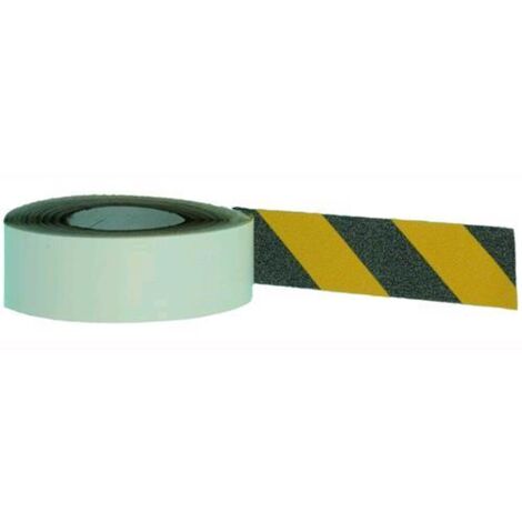 Nastro Antiscivolo Adesivo Giallo/Nero Mt.18 H.Mm. 50