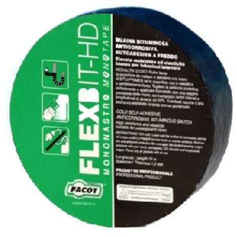 NASTRO AUTOADESIVO ELASTOMERO-BITUME FLEXBIT-HD H. 100 mm x 10 m