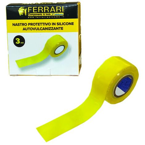 Nastro autovulcanizzante in silicone giallo per gas mt3 25mm per riparazione