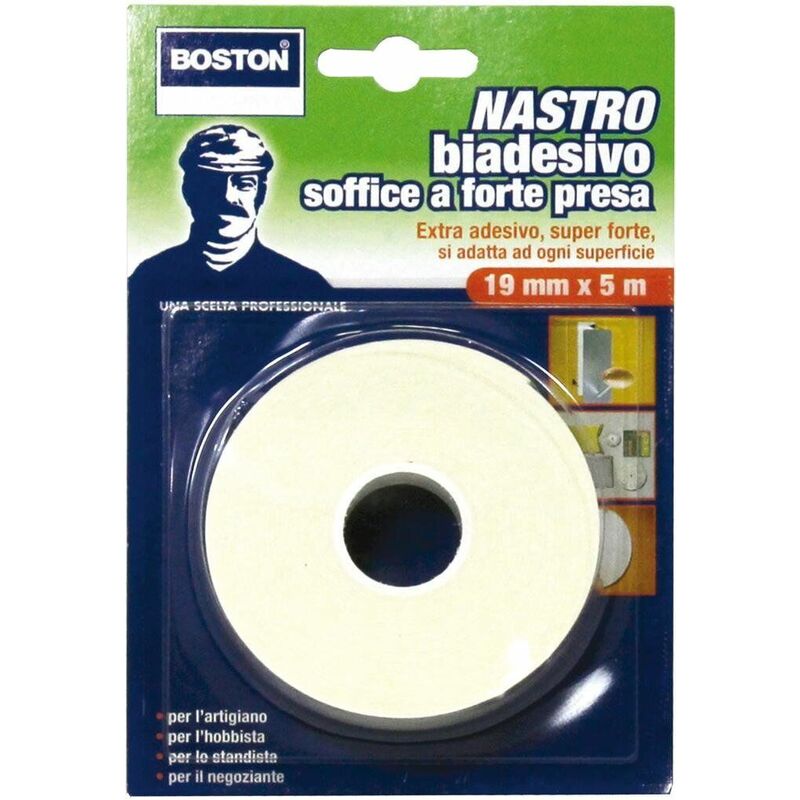 Image of Boston - Nastro biadesivo mm. 19 x 10 mt - sp.0,9