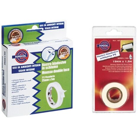 NASTRO BIADESIVO FISSAFORTE CM.1.9 X 1,5 MT