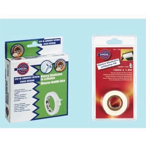 Nastro biadesivo Fissaforte - Misura cm. 2,5 x mt. 1,5 conf.12 rotoli