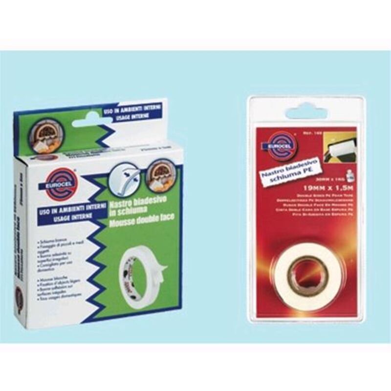 Nastro biadesivo Fissaforte - Misura cm. 2,5 x mt. 5 conf. 10 rotoli