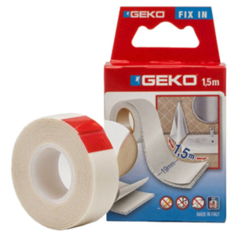 NASTRO BIADESIVO GEKO MM.19X5M.  12 PZ