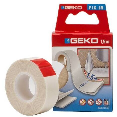 NASTRO BIADESIVO GEKO MM.19X5M.. Prezzo per 1 pezzo.