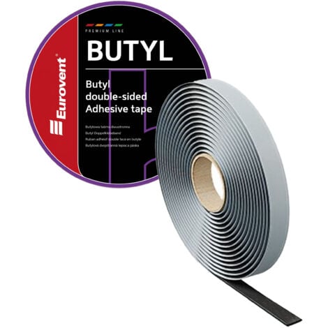 EUROVENT Nastro biadesivo in BUTILICO 15 mm x 25 m