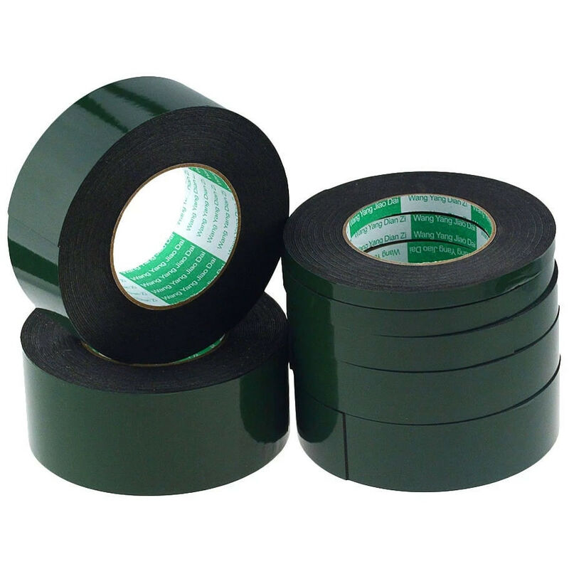 Image of Stickerslab - Nastro biadesivo in schiuma acrilica per fissaggio, ad alta adesività, nero Larghezza - 19mm, Lunghezza - 50 Metri, Spessore - 0,8mm