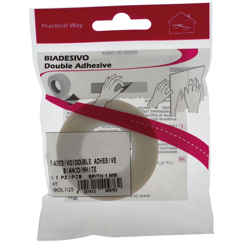 Nastro biadesivo mm. 19 x 1,5 mt --df 9003550