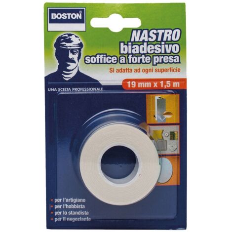 Nastro biadesivo mm 19x1,5 m scotch nastro biadesivo soffice boston 3000 soft