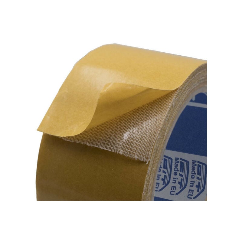Image of Stickerslab - Nastro biadesivo per moquette - garza - neutro - 260my - 25mt Packaging - 25mm x 25mt