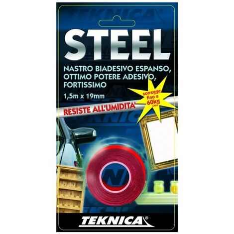 NASTRO BIADESIVO STEEL 19MMX1,5MT