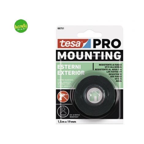 Nastro biadesivo TESA Mounting Pro Esterno 19 mm x 1,5 m Multicolore