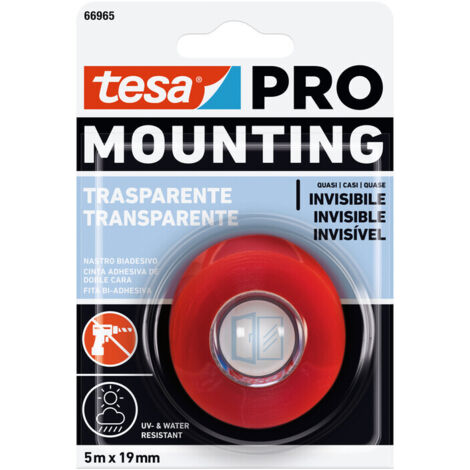 NASTRO BIADESIVO TESA MOUNTING PRO TRASP 19MMX5M- 12,0 pz