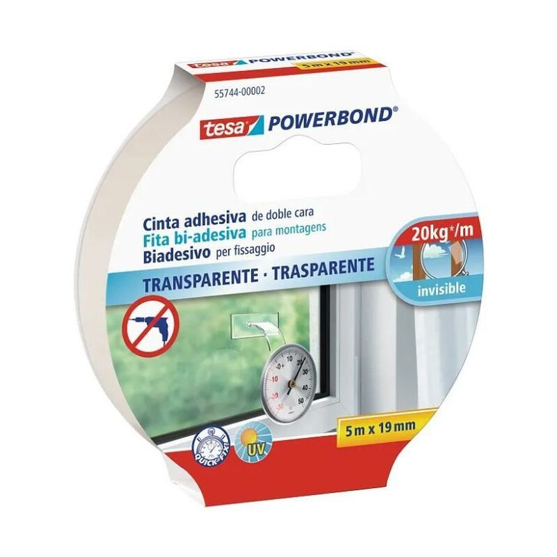 Image of Nastro biadesivo tesa powerbond trasparente - 55744-00002-20