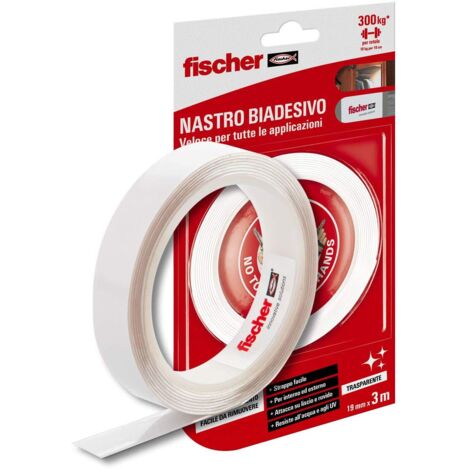 Nastro Biadesivo Trasparente 19mm x 3m Fischer - 552162