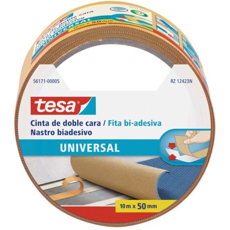 NASTRO BIADESIVO UNIVERSALE PAVIMENTI TESA - MM 50 ML 10 - 6 pezzi