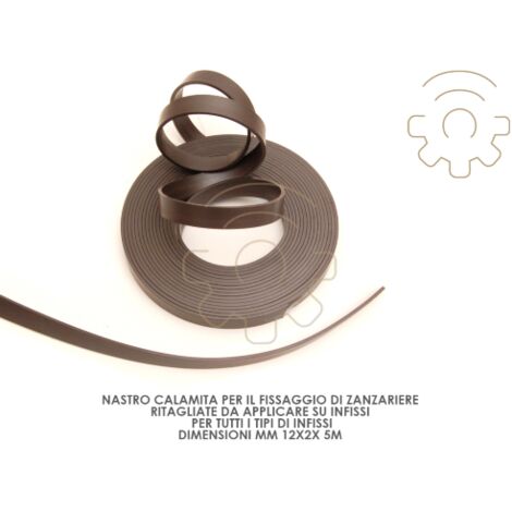Nastro Calamita Zanzar 12X2 Mm 5 M Senza Biadesivo - 10 Pz