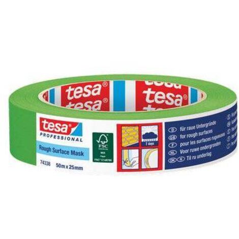 NASTRO CARTA ESTERNI VERDE 74338 TESA - MM 25 ML 50 - 12 pezzi