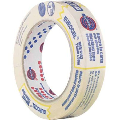 NASTRO CARTA MSK 6143 TB EUROCEL - MM 25 ML 50 - 72 pezzi