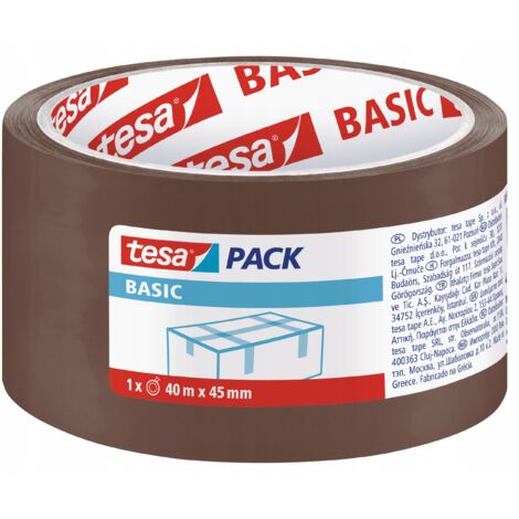 nastro da imballaggio tesa BASIC 40m x 45mm, marrone