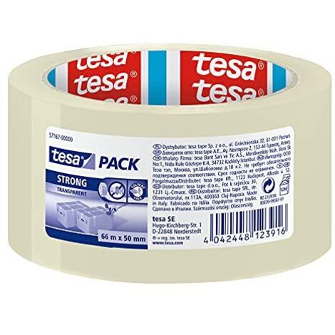 Nastro da imballaggio tesa STRONG 66m x 50mm trasparente