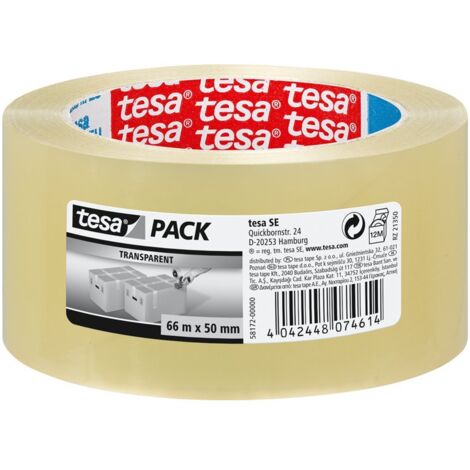 Nastro da imballaggio trasparente 46 micron 50 mm x 66 m