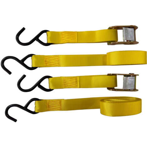 NASTRO DI ANCORAGGIO AD UNCINO CON FIBBIA mt. 2 x mm 25 - port.250 kg - pz.2 / con fibbia  - UNIKO