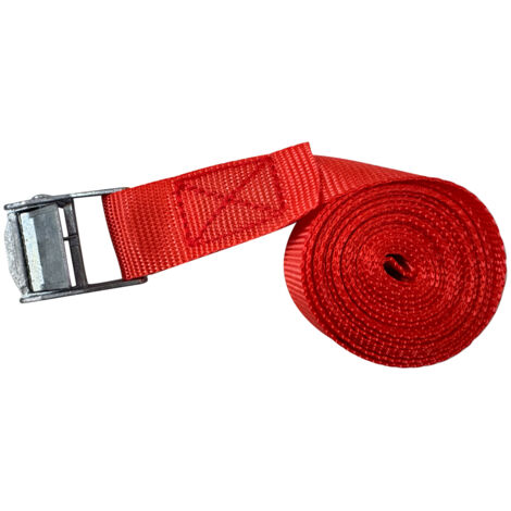 NASTRO DI FISSAGGIO CON FIBBIA mt.4,5 x mm 25 - giallo - cf 2 pz  - UNIKO