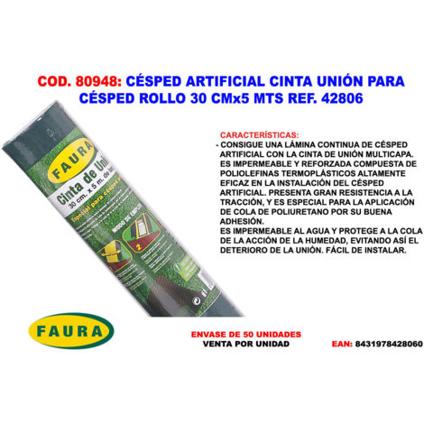 Nastro di giunzione per erba artificiale 30 cm x 5 m 42806