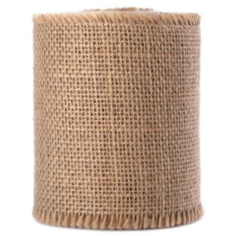 Nastro di iuta irrigidito 20 cm/5 m Nastro di iuta largo Nastro decorativo per matrimoni