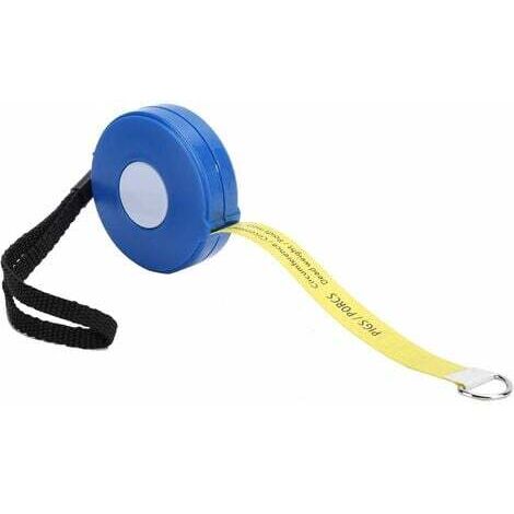 Nastro di misurazione per il peso corporeo di bovini e suini, attrezzatura agricola da 2,5 m per il peso corporeo del bestiame, nastro di misurazione retrattile portatile Fonepro