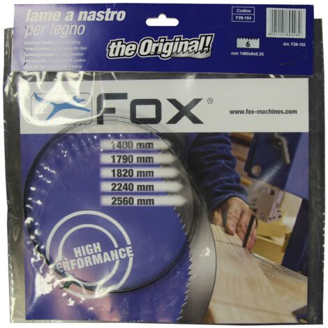 nastro di ricambio 6 mm per sega Fox mod F28-182 seghe per legno