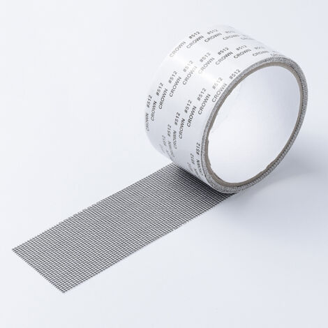 Nastro di riparazione per zanzariere, toppa di riparazione per zanzariere, kit di riparazione per finestre, adesivo per riparazione zanzariere (nero) 5 cm2 m)