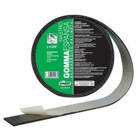 NASTRO GOMMA ESPANSA RETINATO H 50 mm x 10 m FACOT