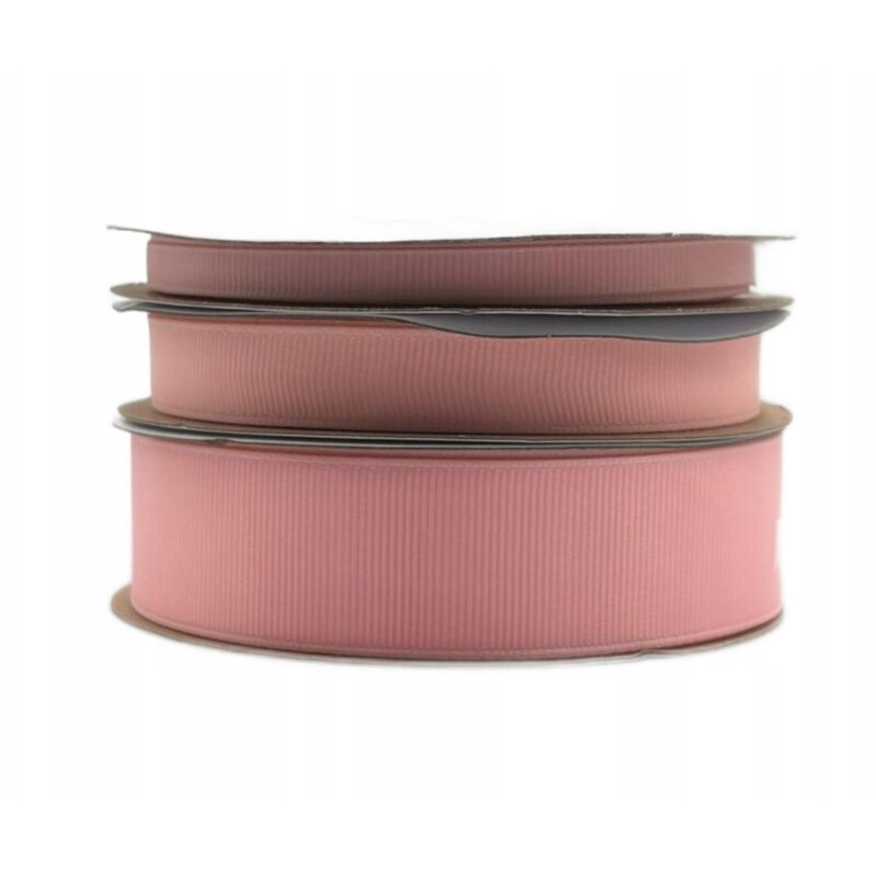 Nastro grosgrain rosa cipria rotolo 25 mm 22 m per decorazione