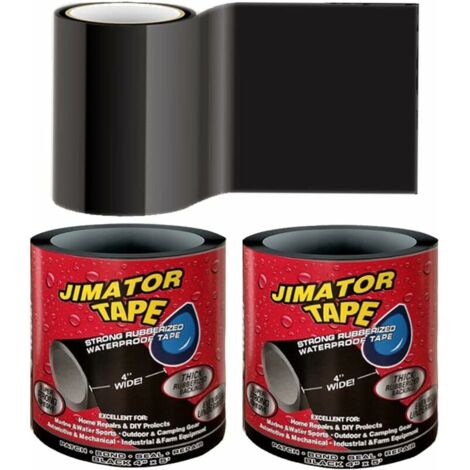 Nastro impermeabile nero, nastro impermeabile 2 pezzi, nastro in silicone autofondente, nastro isolante e striscia sigillante