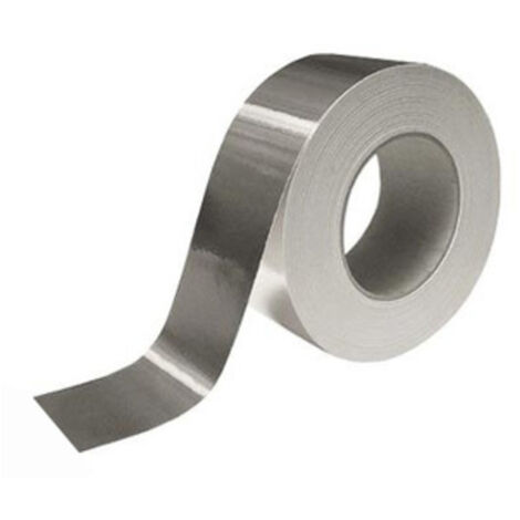 Nastro in alluminio adesivo per alte e basse temperature mm 50x45 mt tubi stufe
