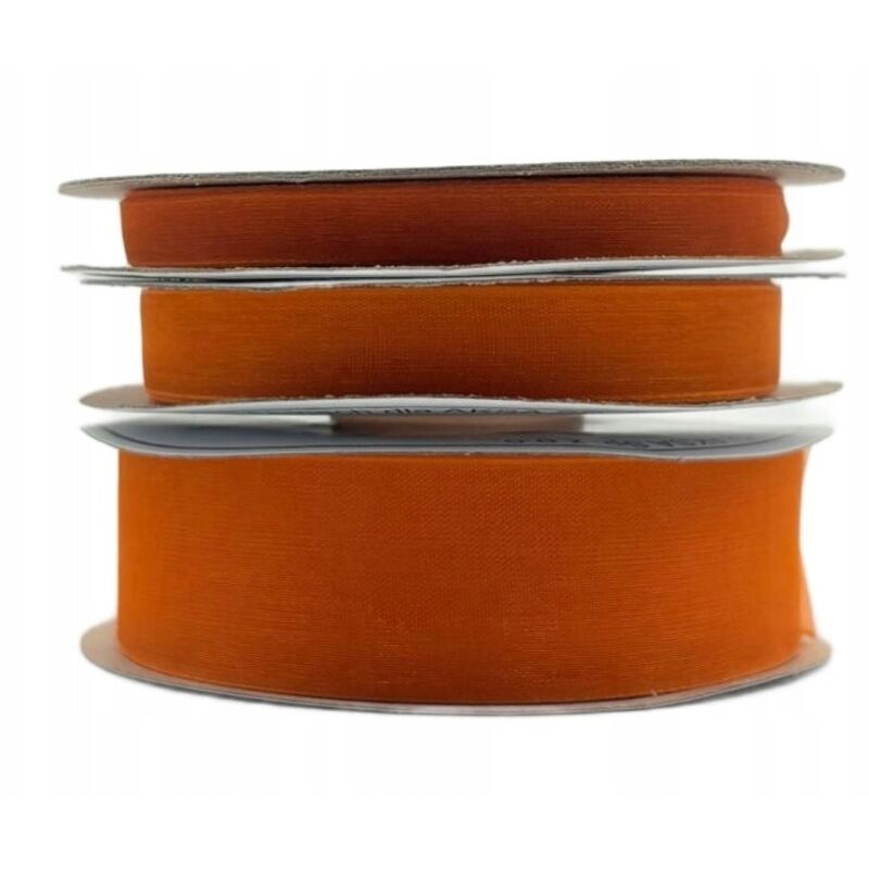 Nastro in chiffon arancione, rotolo da 25 mm e 32 m, per decorazioni