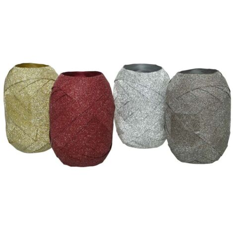 Nastro in colorazioni natalizie glitter
