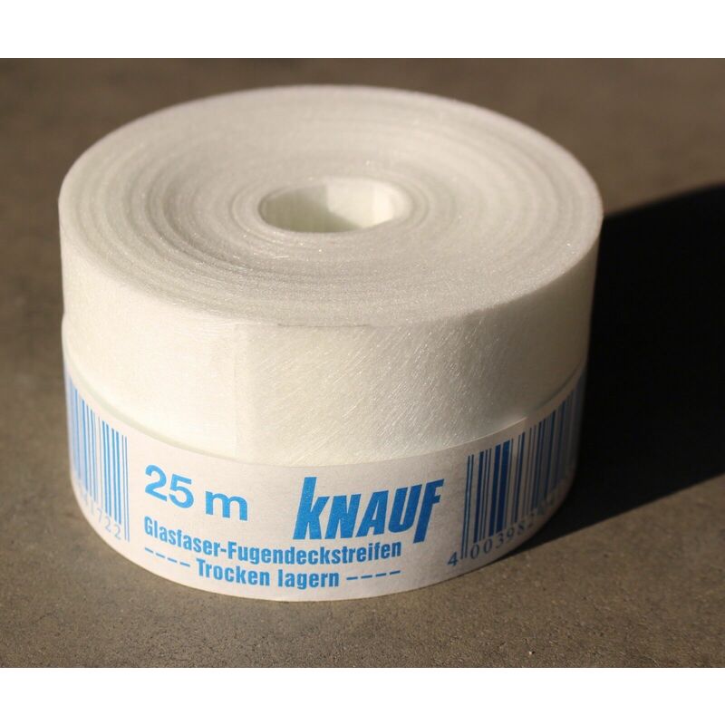 Image of Knauf - Nastro per giunti cartongesso mm 50 x 25 mt giunto carta fibra di vetro