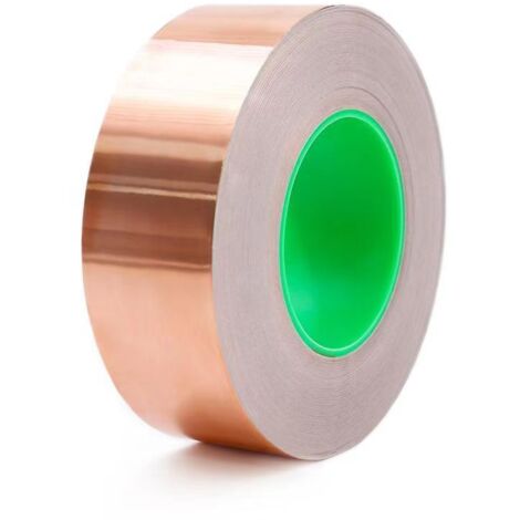Nastro in rame anti-lumache  50 mm x 20 m, protezione autoadesiva contro le lumache - schermatura EMI, nastro in lamina di rame contro le lumache
