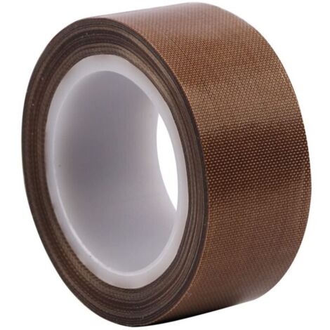Nastro in Teflon (3/4 pollici x 33 piedi x 0,18 mm) Nastro in PTFE per sigillatrici sottovuoto, sigillatrici manuali a impulsi, nastro in fibra di vetro rivestito in PTFE
