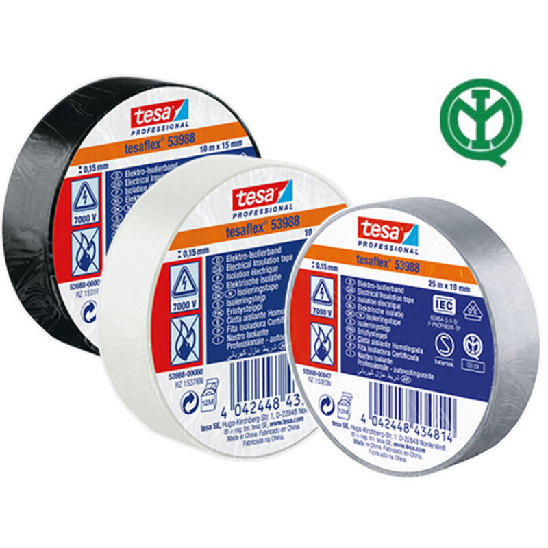 Nastro isolante mt 25X25 bianco