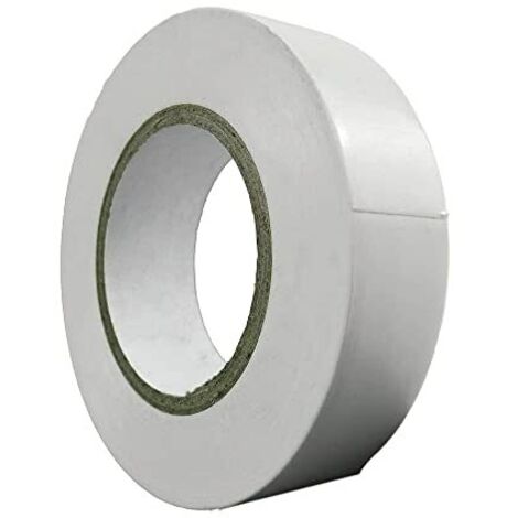 Nastro isolante 20 m. x 19 mm. Bianco Uso domestico