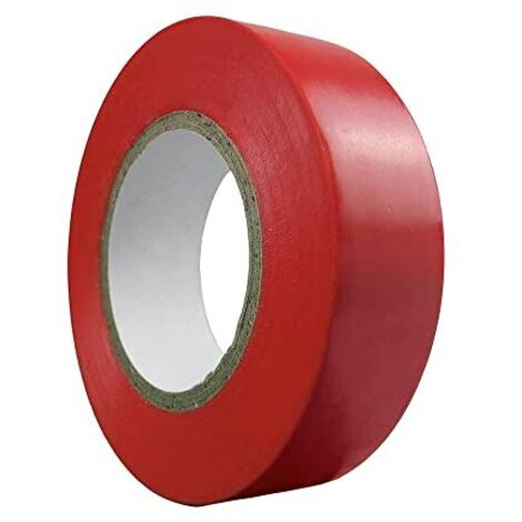 Nastro isolante 20 m. x 19 mm. Rosso Uso domestico