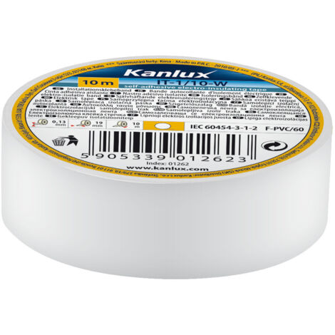 nastro isolante adesivo elettricista isolante elettrico 19 mm bianco 20 mt
