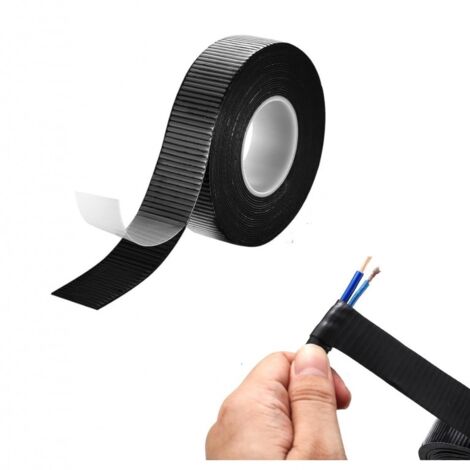 Nastro isolante autoagglomerante nero 9m x 19 mm in EPR per cavi fili elettrici